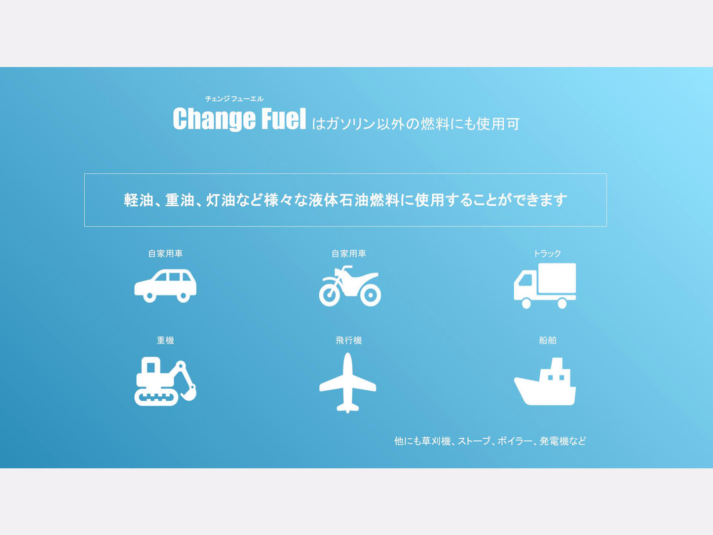 軽油・重油・灯油用|Change Fuel 100mL